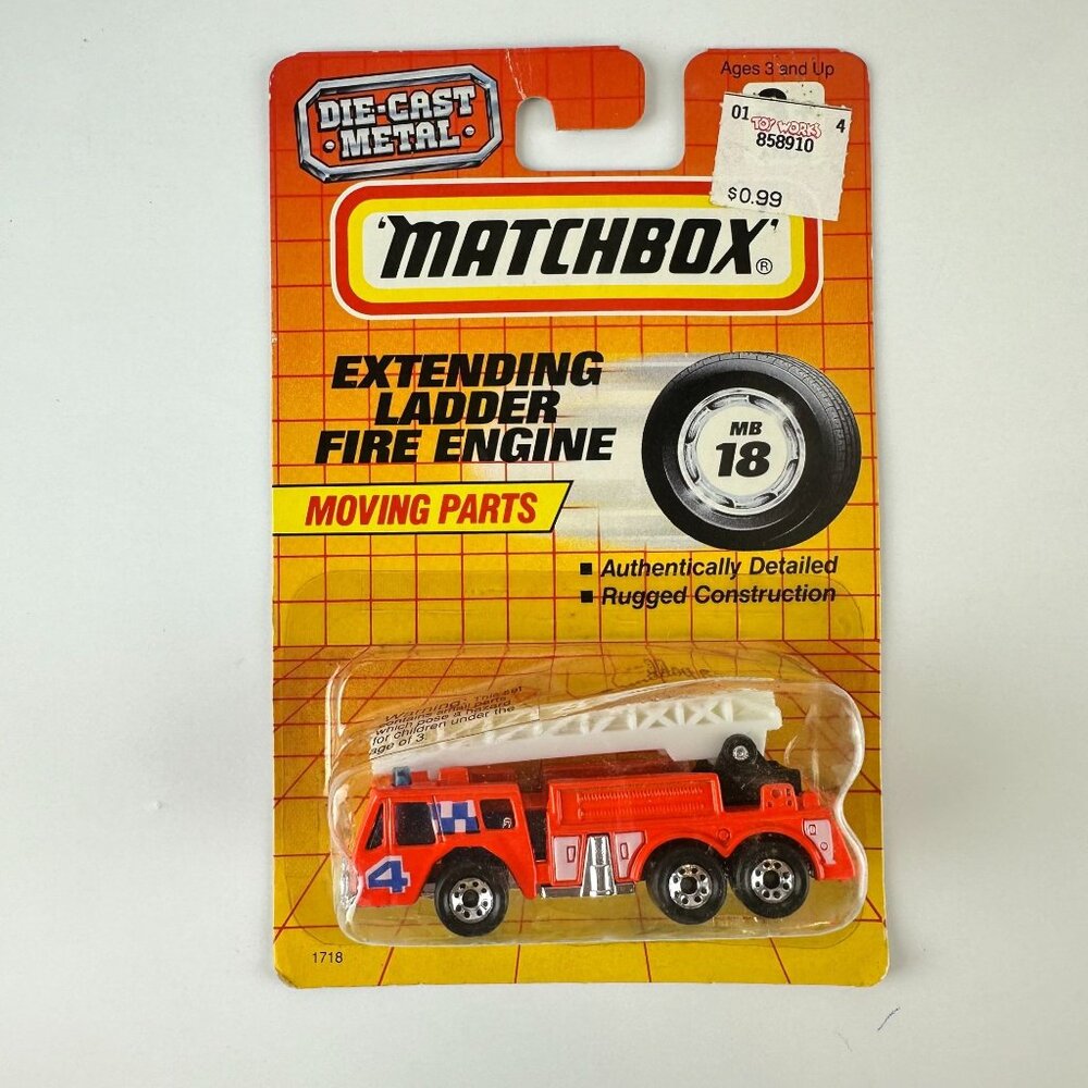 Matchbox Die-Cast Metal Extending Ladder Fire Engine